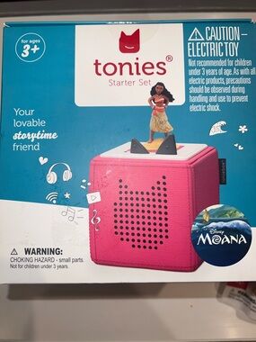Tonies Starter Set Kids Audio Toy - Pink (Moana)